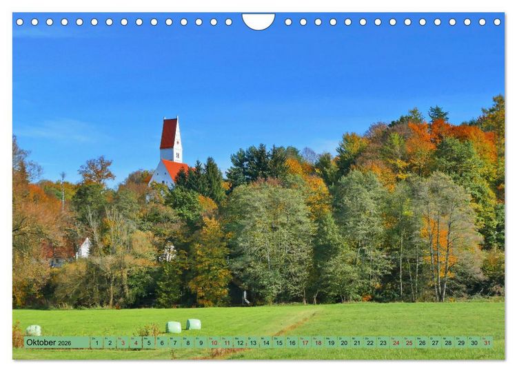 Produktbild: Die Stauden - Malerische Landschaft zwischen Wertach und Mindel (Wandkalender 2026 DIN A4 quer), CALVENDO Monatskalender