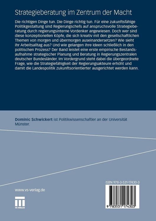 Produktbild: Strategieberatung im Zentrum der Macht