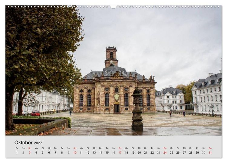 Produktbild: Saarland - unbekannte Sch&ouml;nheit (hochwertiger Premium Wandkalender 2027 DIN A2 quer), Kunstdruck in Hochglanz