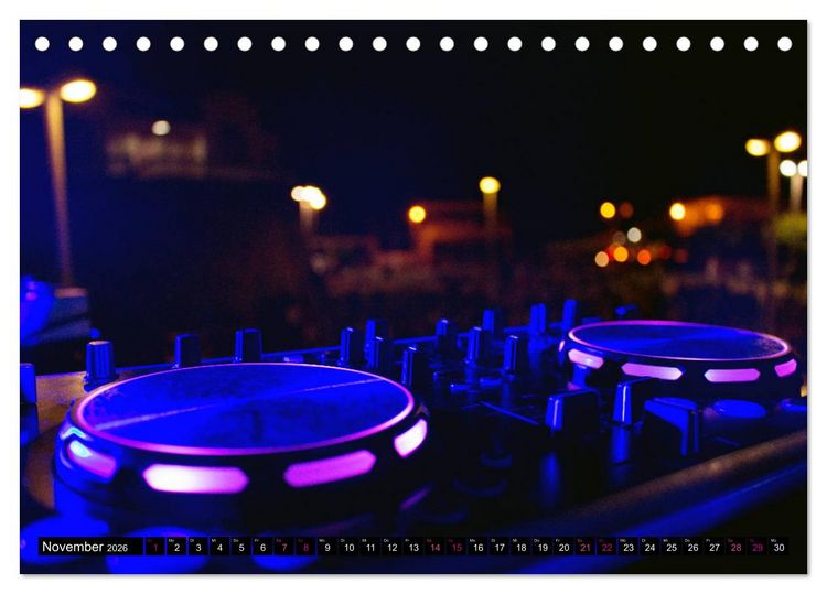 Produktbild: DJ Liveact (Tischkalender 2026 DIN A5 quer), CALVENDO Monatskalender