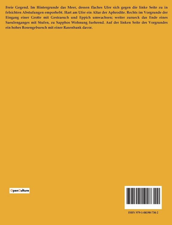 Produktbild: Sappho ein Trauerspiel
