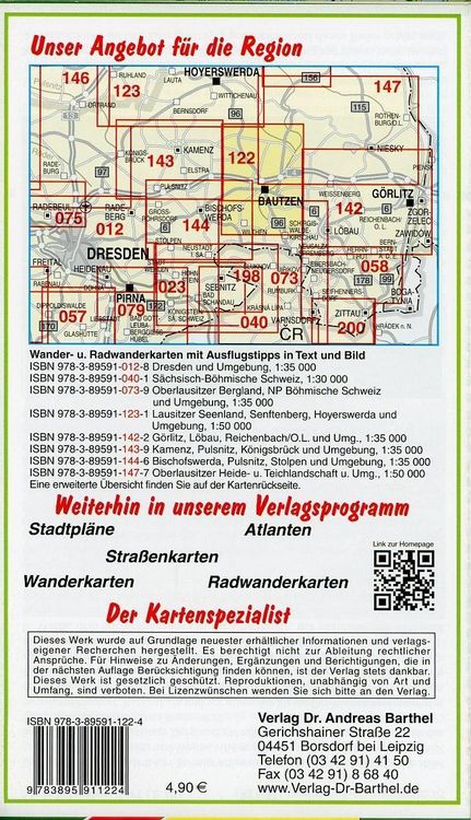 Produktbild: Bautzen und Umgebung 1 : 35 000. Radwander- und Wanderkarte