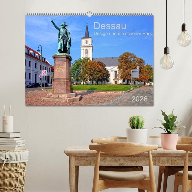 Produktbild: Dessau Design und ein sch&ouml;ner Park (Wandkalender 2026 DIN A2 quer), CALVENDO Monatskalender
