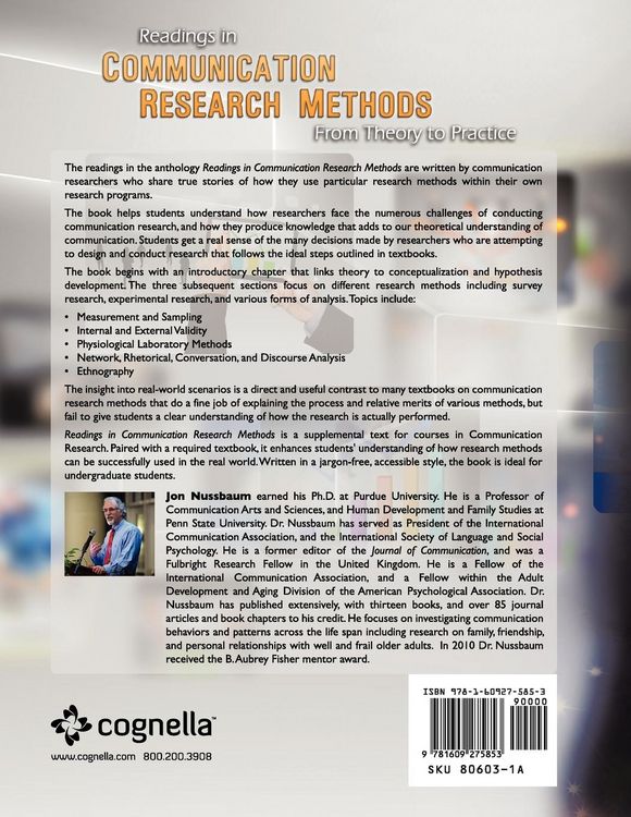 Produktbild: Readings in Communication Research Methods