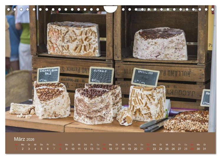 Produktbild: March&eacute; Provencal - M&auml;rkte der Provence (Wandkalender 2026 DIN A4 quer), CALVENDO Monatskalender
