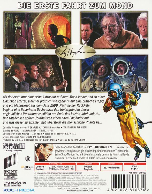 Produktbild: Die erste Fahrt zum Mond (First men in the moon)