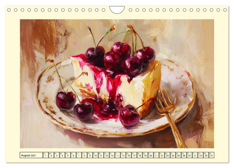 Produktbild: Pattiserie und Pinsel. Tortentr&auml;ume in kunstvoller &Ouml;loptik (Wandkalender 2027 DIN A4 quer), CALVENDO Monatskalender
