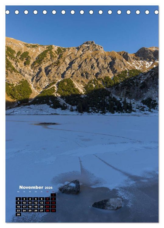 Produktbild: Leichte Wanderziele um Oberstdorf (Tischkalender 2026 DIN A5 hoch), CALVENDO Monatskalender
