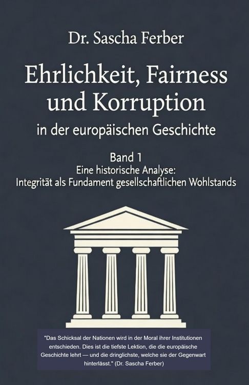 Produktbild: Ehrlichkeit, Fairness und Korruption - Band 1 (Academic Cover Variant)