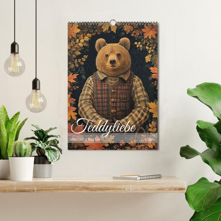 Produktbild: Teddyliebe B&auml;ren wie ich sie mag (Wandkalender 2026 DIN A3 hoch), CALVENDO Monatskalender