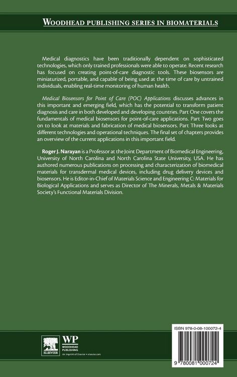 Produktbild: Medical Biosensors for Point of Care (Poc) Applications