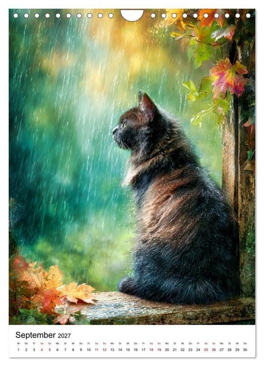 Produktbild: Von wegen Ungl&uuml;ck! - Die faszinierende Welt schwarzer Katzen (Wandkalender 2027 DIN A4 hoch), CALVENDO Monatskalender