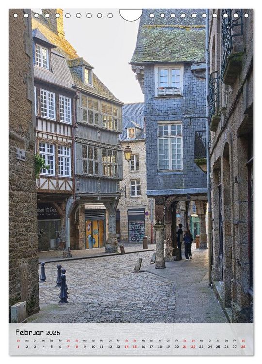 Produktbild: Dinan, die mittelalterliche Perle in der Bretagne (Wandkalender 2026 DIN A4 hoch), CALVENDO Monatskalender