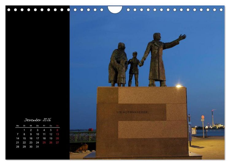 Produktbild: Bremerhaven Nights (Wandkalender 2026 DIN A4 quer), CALVENDO Monatskalender