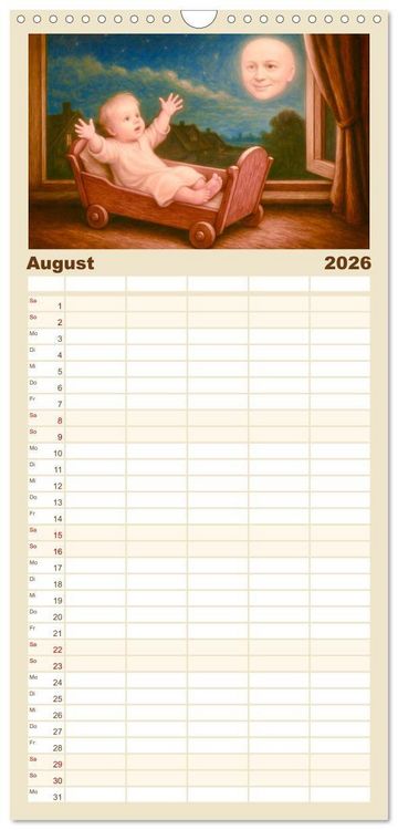 Produktbild: Familienplaner 2026 - Theodor Storm. Sein Leben, seine Werke mit 5 Spalten (Wandkalender, 21 x 45 cm) CALVENDO
