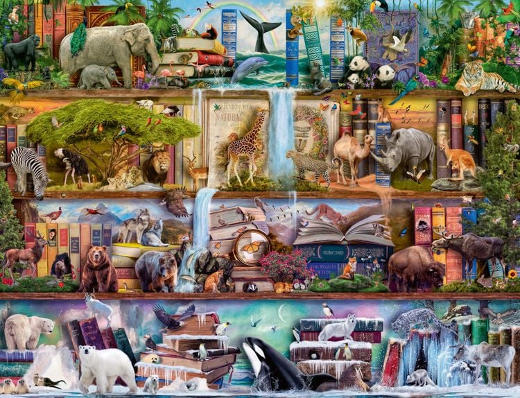 Produktbild: Puzzle Ravensburger Aimee Stewart: Gro&szlig;artige Tierwelt 2000 Teile