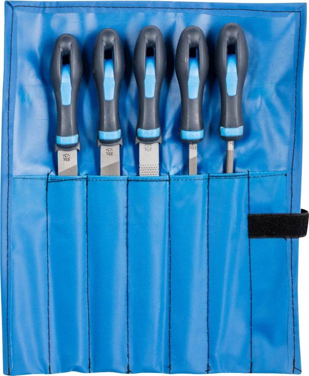 Produktbild: PFERD TOOLS 11800520 Werkstattfeilen-Set verschiedene Hiebe in PVC-Rolltasche L&auml;nge 200 mm 1 St.