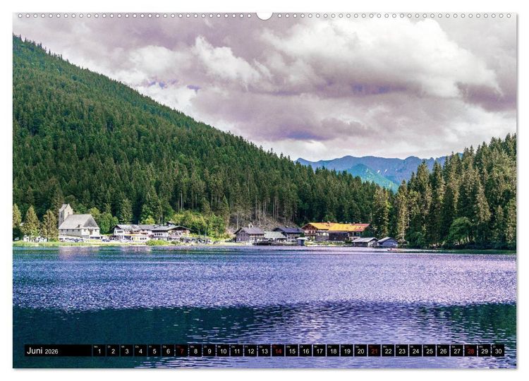 Produktbild: Bayerische M&auml;rchen-Seen (Wandkalender 2026 DIN A2 quer), CALVENDO Monatskalender