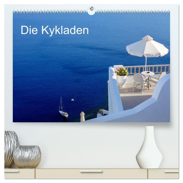 Produktbild: Die Kykladen (hochwertiger Premium Wandkalender 2026 DIN A2 quer), Kunstdruck in Hochglanz