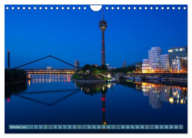 Produktbild: RIVERSIDE BLUES - Abends am Fluss (Wandkalender 2026 DIN A4 quer), CALVENDO Monatskalender