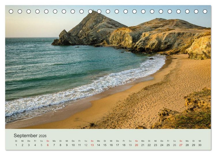 Produktbild: Kalender Traumstr&auml;nde 2026 (Tischkalender 2026 DIN A5 quer), CALVENDO Monatskalender