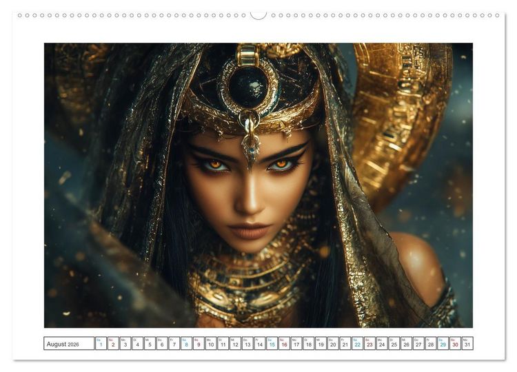 Produktbild: Die G&ouml;tter des Nils (hochwertiger Premium Wandkalender 2026 DIN A2 quer), Kunstdruck in Hochglanz