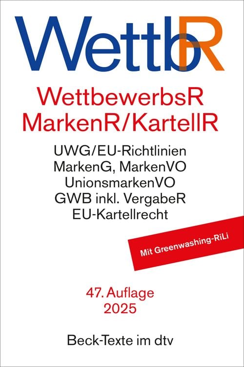 Produktbild: Wettbewerbsrecht, Markenrecht und Kartellrecht