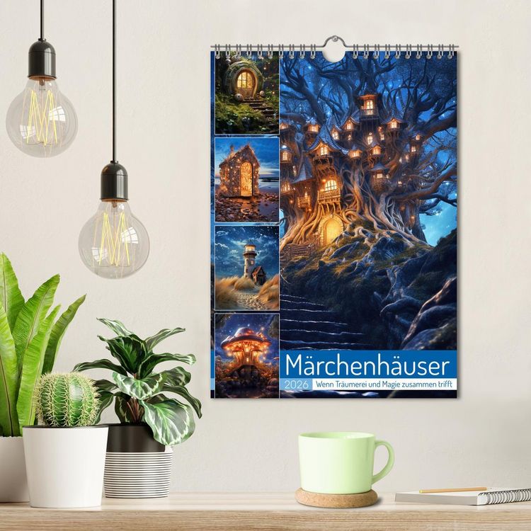 Produktbild: M&auml;rchenh&auml;user (Wandkalender 2026 DIN A4 hoch), CALVENDO Monatskalender