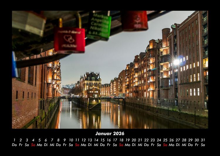 Produktbild: Hamburg 2026 Fotokalender DIN A3