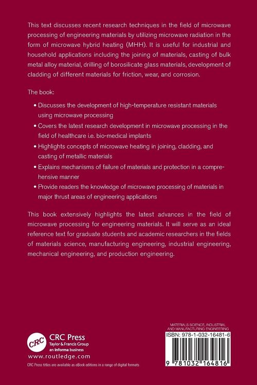 Produktbild: Advances in Microwave Processing for Engineering Materials