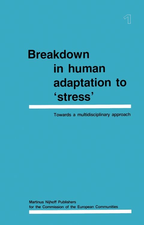 Produktbild: Breakdown in Human Adaptation to &lsquo;Stress'