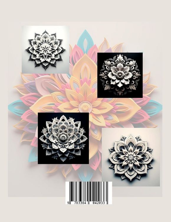 Produktbild: 3D Mandala Malbuch &bdquo;Black & White&ldquo;