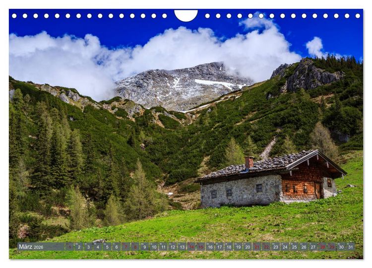 Produktbild: Unterwegs im Berchtesgadener Land 2026 (Wandkalender 2026 DIN A4 quer), CALVENDO Monatskalender