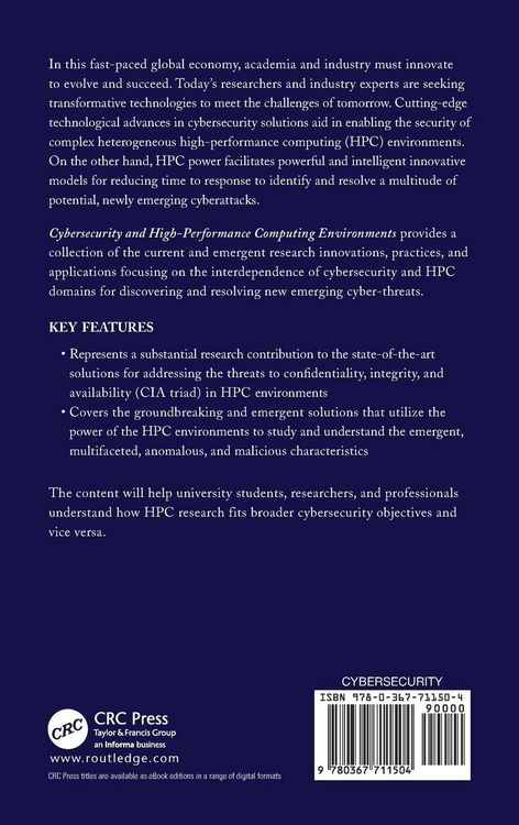 Produktbild: Cybersecurity and High-Performance Computing Environments
