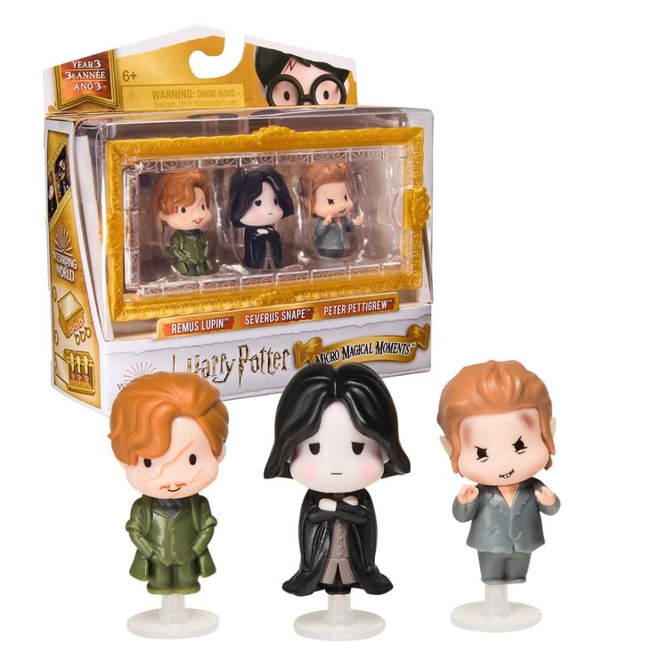 Produktbild: Wizarding World Harry Potter - Micro Magical Moments Sammelfiguren Multipack "Rivalen mit Remus Lupin, Severus Snape, Peter Pettigrew und Setzkasten