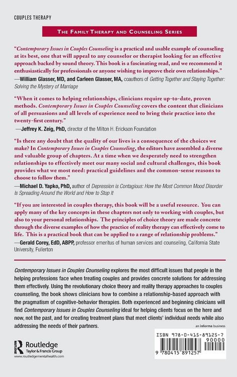 Produktbild: Contemporary Issues in Couples Counseling