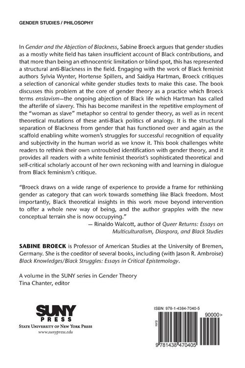 Produktbild: Gender and the Abjection of Blackness