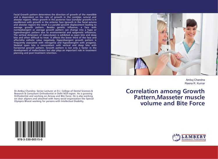 Produktbild: Correlation among Growth Pattern,Masseter muscle volume and Bite Force