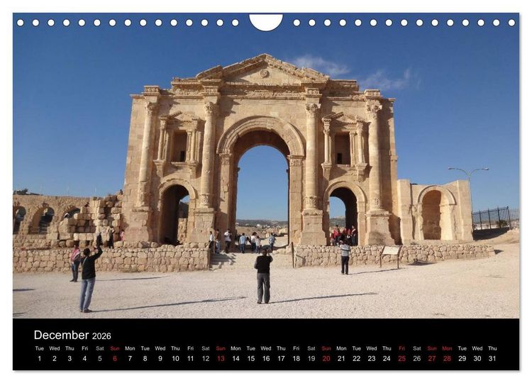 Produktbild: Monuments of Jordan 2026 (Wall Calendar 2026 DIN A4 landscape), CALVENDO 12 Month Wall Calendar