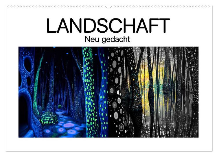 Produktbild: Landschaft - Neu gedacht (Wandkalender 2026 DIN A2 quer), CALVENDO Monatskalender
