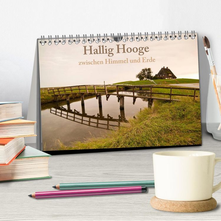 Produktbild: Hallig Hooge - zwischen Himmel und Erde (Tischkalender 2026 DIN A5 quer), CALVENDO Monatskalender