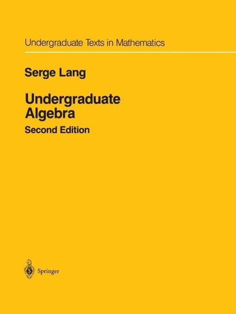 Produktbild: Undergraduate Algebra