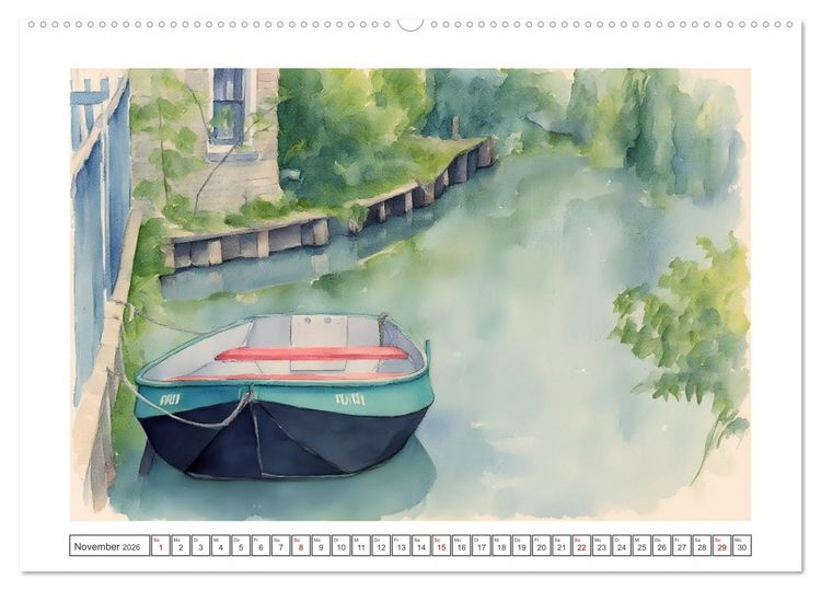 Produktbild: Zauberhafte Motive rund um's Ijsselmeer (hochwertiger Premium Wandkalender 2026 DIN A2 quer), Kunstdruck in Hochglanz