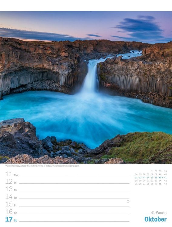 Produktbild: Island Wochenplaner Kalender 2027 | Die Insel aus Feuer und Eis