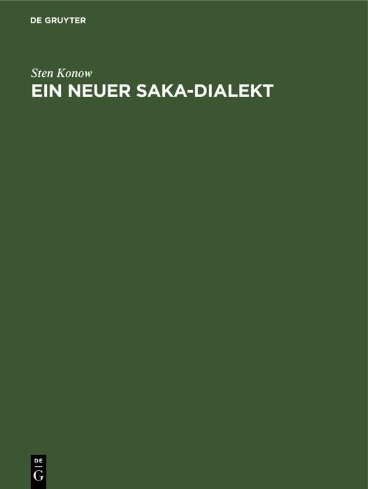 Produktbild: Ein neuer Saka-Dialekt
