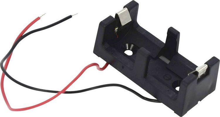 Produktbild: Takachi CR123AR Batteriehalter 1x CR123A Kabel (L x B x H) 43.9 x 20.5 x 16.5mm