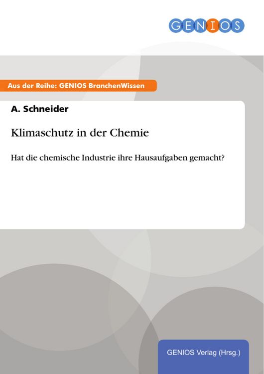 Produktbild: Klimaschutz in der Chemie