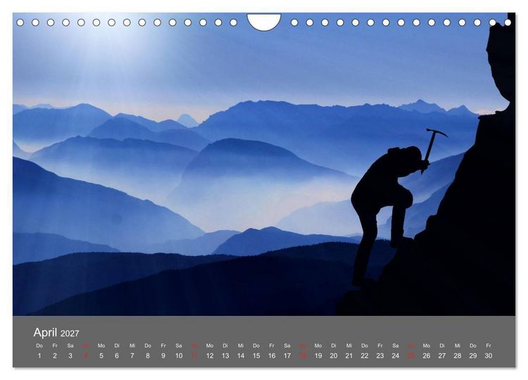 Produktbild: Bergsteigen - Extremsport am Limit (Wandkalender 2027 DIN A4 quer), CALVENDO Monatskalender