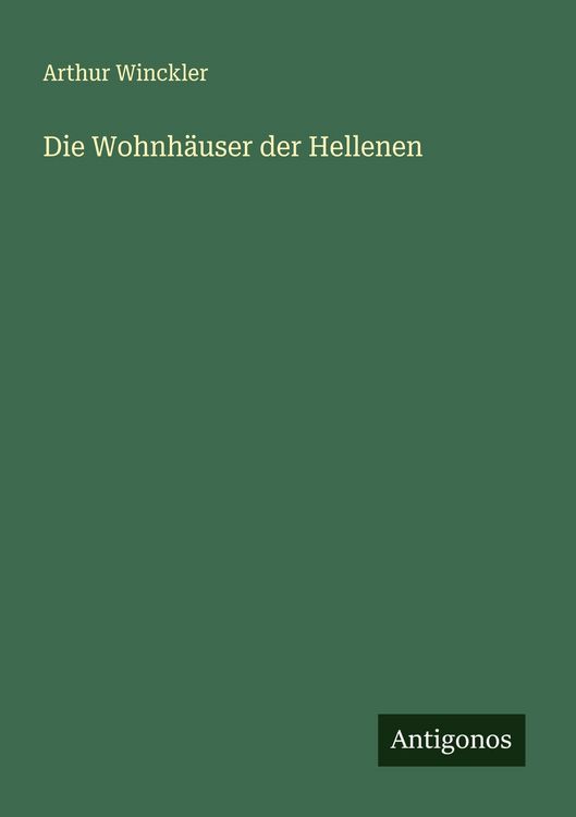 Produktbild: Die Wohnh&auml;user der Hellenen