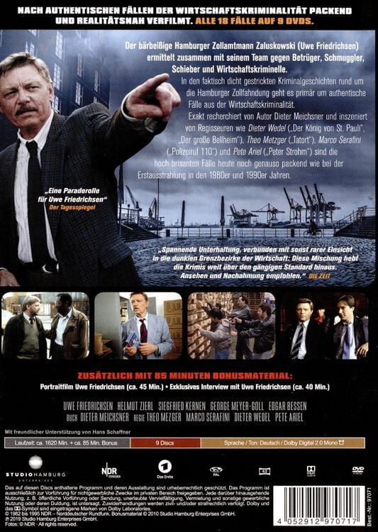 Produktbild: Schwarz Rot Gold - Die komplette Serie mit Uwe Friedrichsen [9 DVDs]
